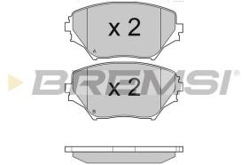 BREMSI BP2993 - PASTILLAS DE FRENO TOYOTA