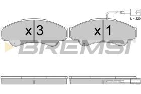 BREMSI BP2998 - PASTILLAS DE FRENO FIAT, PEUGEOT, CITROEN