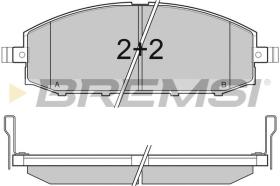 BREMSI BP3007 - PASTILLAS DE FRENO NISSAN