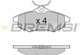 BREMSI BP3008 - PASTILLAS DE FRENO CITROEN