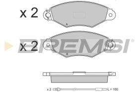 BREMSI BP3019 - PASTILLAS DE FRENO RENAULT, NISSAN