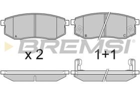 BREMSI BP3029 - PASTILLAS DE FRENO MITSUBISHI, KIA, HYUNDAI