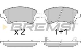 BREMSI BP3030 - PASTILLAS DE FRENO TOYOTA