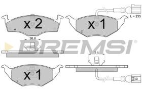 BREMSI BP3032 - PASTILLAS DE FRENO AUDI