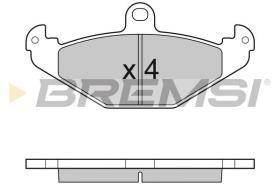 BREMSI BP3033 - PASTILLAS DE FRENO OPEL, LOTUS