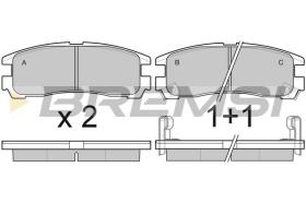 BREMSI BP3038 - PASTILLAS DE FRENO OPEL, MEGA, VAUXHALL, PONTIAC