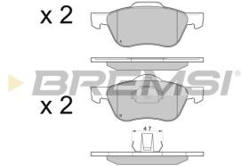 BREMSI BP3048 - PASTILLAS DE FRENO NISSAN