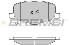 BREMSI BP3049 - PASTILLAS DE FRENO TOYOTA