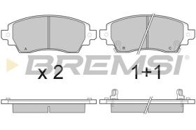 BREMSI BP3053 - PASTILLAS DE FRENO TOYOTA