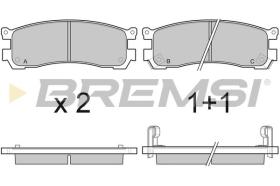 BREMSI BP3054 - PASTILLAS DE FRENO MAZDA