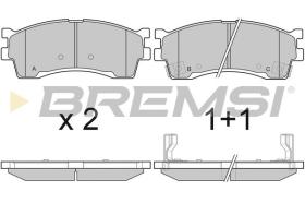 BREMSI BP3055 - PASTILLAS DE FRENO KIA