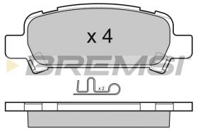 BREMSI BP3056 - PASTILLAS DE FRENO SUBARU