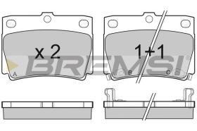 BREMSI BP3057 - PASTILLAS DE FRENO MITSUBISHI