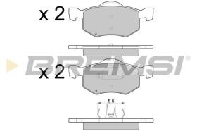 BREMSI BP3058 - PASTILLAS DE FRENO FORD, MAZDA