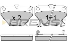 BREMSI BP3061 - PASTILLAS DE FRENO TOYOTA