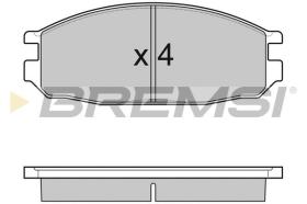 BREMSI BP3069 - PASTILLAS DE FRENO NISSAN