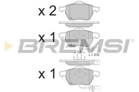 BREMSI BP3071 - PASTILLAS DE FRENO VW, AUDI, SKODA, SEAT