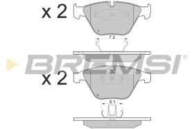 BREMSI BP3073 - PASTILLAS DE FRENO BMW