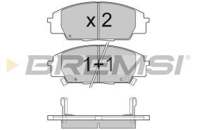 BREMSI BP3077 - PASTILLAS DE FRENO HONDA