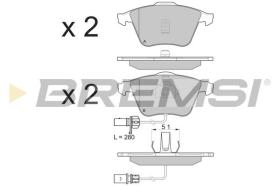 BREMSI BP3081 - PASTILLAS DE FRENO AUDI