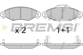 BREMSI BP3082 - PASTILLAS DE FRENO TOYOTA