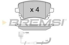 BREMSI BP3087 - PASTILLAS DE FRENO VW, AUDI