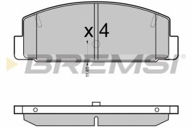 BREMSI BP3090 - PASTILLAS DE FRENO MAZDA