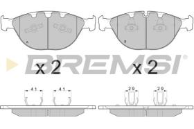 BREMSI BP3095 - PASTILLAS DE FRENO BMW, ROLLS-ROYCE, JAGUAR