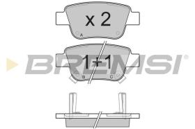 BREMSI BP3112 - PASTILLAS DE FRENO MERCEDES-BENZ, TOYOTA