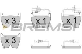 BREMSI BP3114 - PASTILLAS DE FRENO VW, AUDI, LAMBORGHINI