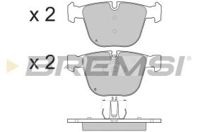 BREMSI BP3115 - PASTILLAS DE FRENO BMW, ROLLS-ROYCE, BENTLEY