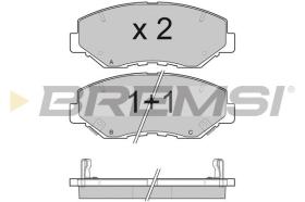 BREMSI BP3117 - PASTILLAS DE FRENO HONDA