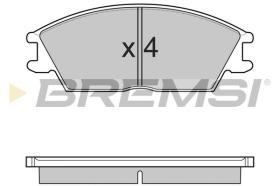 BREMSI BP3124 - PASTILLAS DE FRENO OPEL, HONDA, HYUNDAI