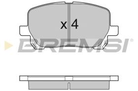 BREMSI BP3127 - PASTILLAS DE FRENO TOYOTA