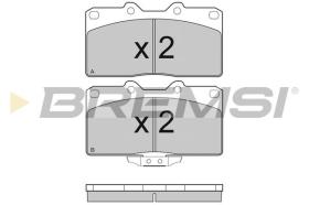 BREMSI BP3128 - PASTILLAS DE FRENO MITSUBISHI, DODGE