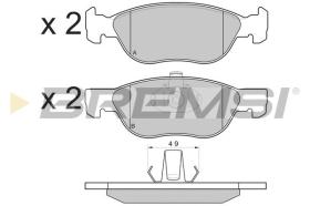 BREMSI BP3131 - PASTILLAS DE FRENO FIAT, LANCIA