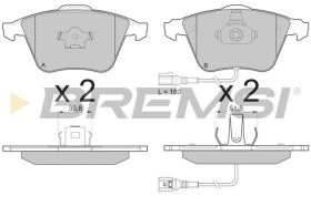 BREMSI BP3136 - PASTILLAS DE FRENO VW, AUDI, SEAT, SKODA