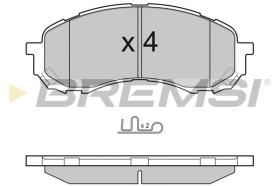 BREMSI BP3141 - PASTILLAS DE FRENO SUBARU