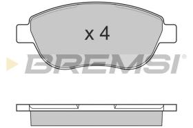 BREMSI BP3145 - PASTILLAS DE FRENO FIAT, LANCIA, ABARTH