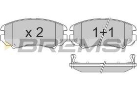 BREMSI BP3146 - PASTILLAS DE FRENO MITSUBISHI, KIA, HYUNDAI