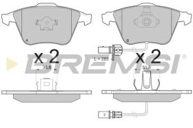 BREMSI BP3150 - PASTILLAS DE FRENO AUDI, SEAT