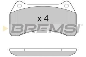 BREMSI BP3154 - PASTILLAS DE FRENO SEAT, JAGUAR