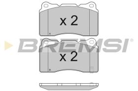 BREMSI BP3157 - PASTILLAS DE FRENO FORD, CADILLAC, TESLA, HONDA