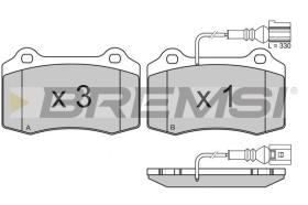 BREMSI BP3161 - PASTILLAS DE FRENO FERRARI, VOLVO, SEAT, JAGUAR