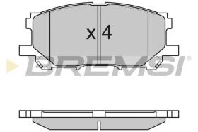 BREMSI BP3168 - PASTILLAS DE FRENO LEXUS