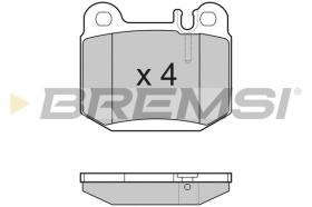 BREMSI BP3177 - PASTILLAS DE FRENO MERCEDES-BENZ, MASERATI