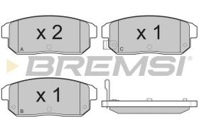 BREMSI BP3184 - PASTILLAS DE FRENO SUZUKI, MAZDA