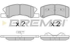 BREMSI BP3190 - PASTILLAS DE FRENO MITSUBISHI, DAIHATSU