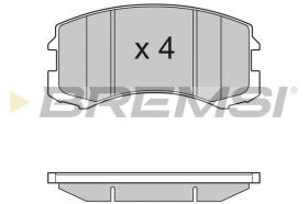 BREMSI BP3192 - PASTILLAS DE FRENO MITSUBISHI