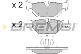 BREMSI BP3194 - PASTILLAS DE FRENO BMW